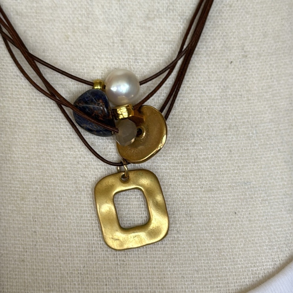 Artisan Made in Spain Marais Necklace Rosanna de la Riva Handmade Multi-Strand - Picture 8 of 8